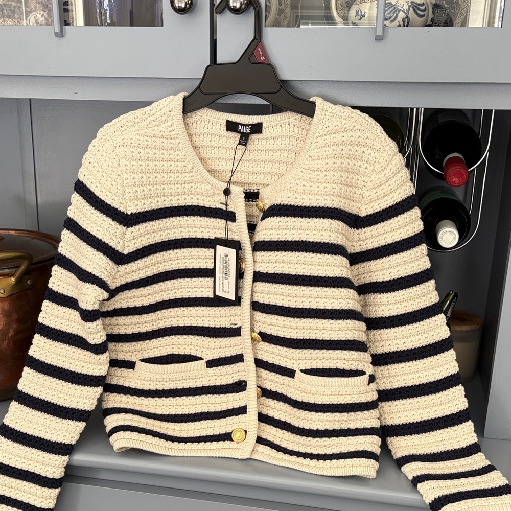 Cropped Oberon Cardigan by Paige. New with tags. Small